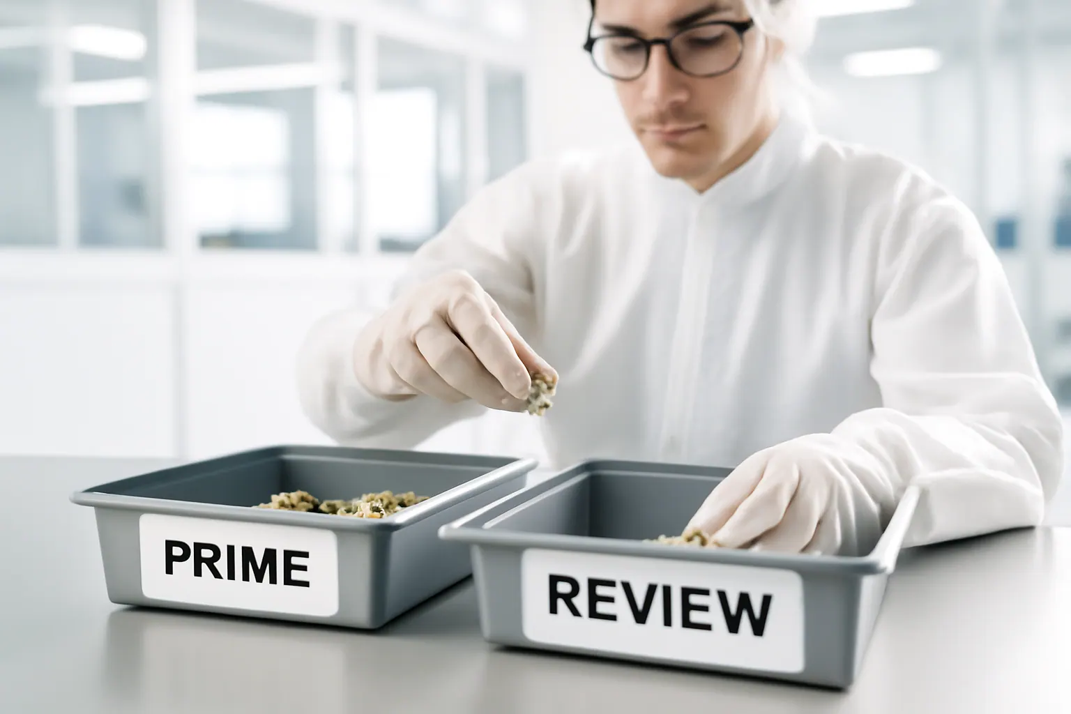 Sorting case files after assessing record quality