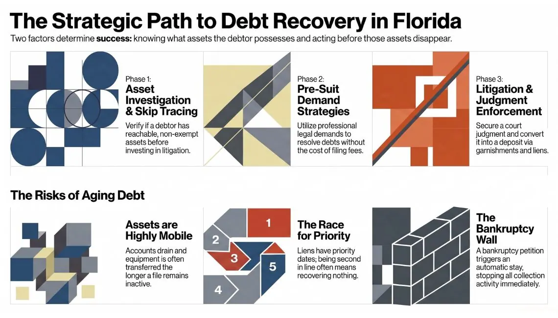 The startegic path to debt recovery in FL